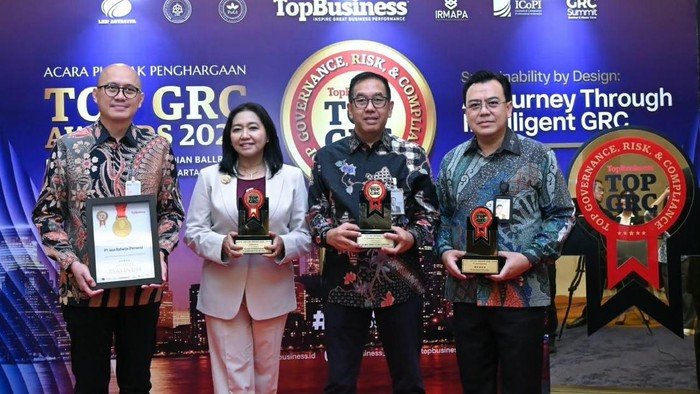 Jasa Raharja Perkuat Tata Kelola Terintegrasi melalui Empat Penghargaan TOP GRC Awards 2026